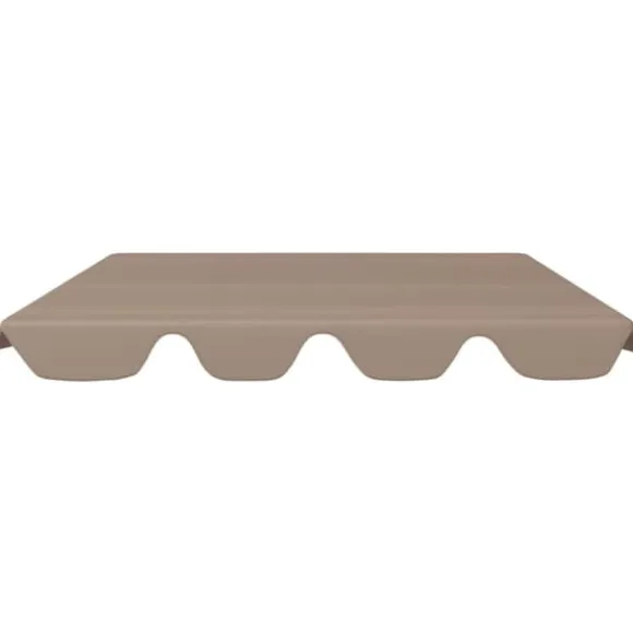 The Living Store baldakin til havegynge 188/168x145/110 cm gråbrun - Festtelte & havepavilloner – tage
