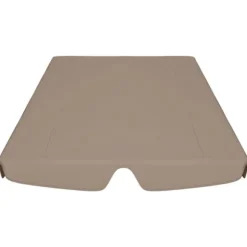 The Living Store baldakin til havegynge 188/168x145/110 cm gråbrun - Festtelte & havepavilloner – tage
