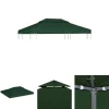 The Living Store baldakin til havepavillon 3x4 m 310 g/m² grøn - Festtelte & havepavilloner – tage