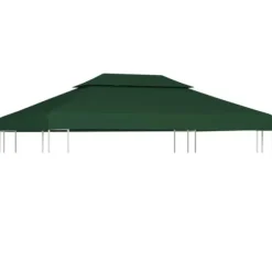 The Living Store baldakin til havepavillon 3x4 m 310 g/m² grøn - Festtelte & havepavilloner – tage