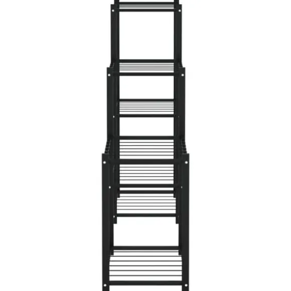 The Living Store blomsterstativ 83x25x80 cm jern sort - Planteborde