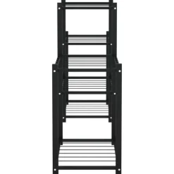 The Living Store blomsterstativ 83x25x60 cm jern sort - Planteborde