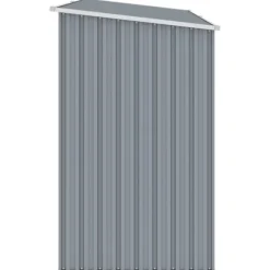 The Living Store brændeskur 245x98x159 cm galvaniseret stål grå - Skure & Redskabsskure