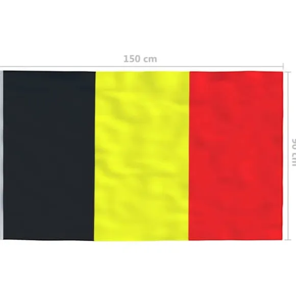 The Living Store det belgiske flag 90x150 cm - Flag & vimpler