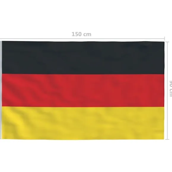 The Living Store det tyske flag 90x150 cm - Flag & vimpler
