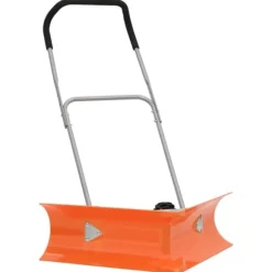 The Living Store dobbeltvinklet sneskovl med udvideligt håndtag stål orange - Sneskovle