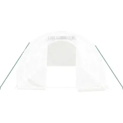 The Living Store drivhus med stålstel 18 m² 6x3x2 m hvid - Drivhuse