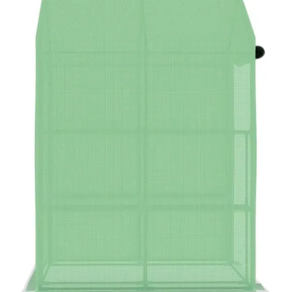 The Living Store drivhus med hylder 143x143x195 cm stål - Drivhuse