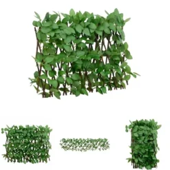 The Living Store espalier med kunstig vedbend 180x30 cm udvidelig grøn - Havehegn