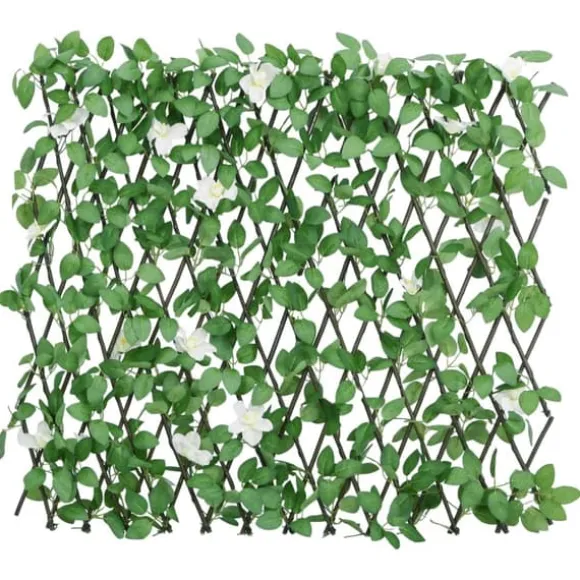 The Living Store espalier med kunstig vedbend 186x30 cm udvidelig grøn - Havehegn