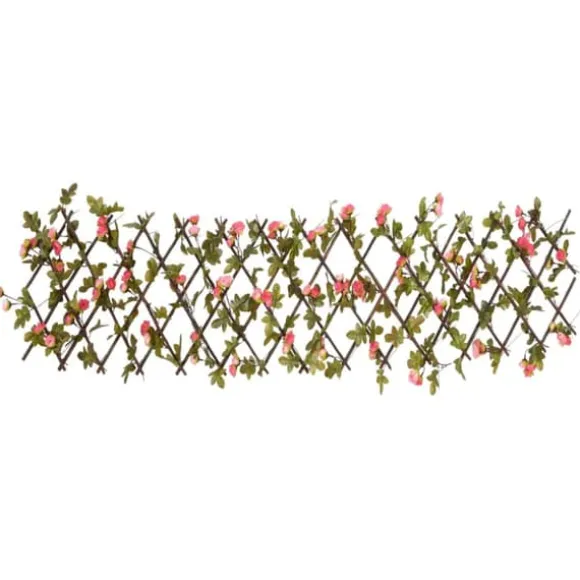 The Living Store espalierer med kunstig vedbend 5 stk. 180x20 cm udvidelig pink - Havehegn