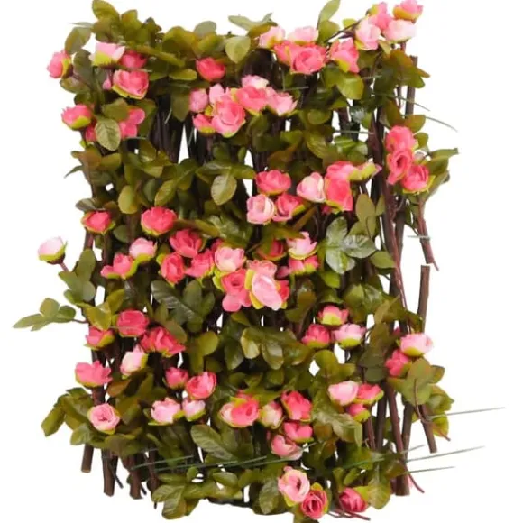 The Living Store espalierer med kunstig vedbend 5 stk. 180x20 cm udvidelig pink - Havehegn