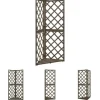 The Living Store espalier til hjørne 50x50x145 cm massivt grantræ grå - Havebuer, espalierer & pergolaer