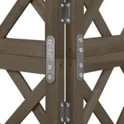 The Living Store espalier til hjørne 50x50x145 cm massivt grantræ grå - Havebuer, espalierer & pergolaer