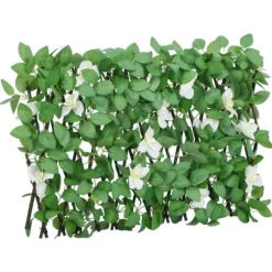 The Living Store espalier med kunstig vedbend 180x30 cm udvidelig grøn - Havehegn