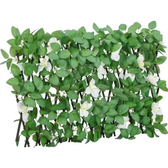 The Living Store espalier med kunstig vedbend 180x30 cm udvidelig grøn - Havehegn