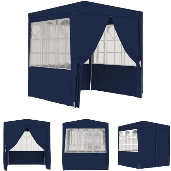 The Living Store festtelt med sidevægge 2,5x2,5 m 90 g/m² blå - Festtelte & havepavilloner