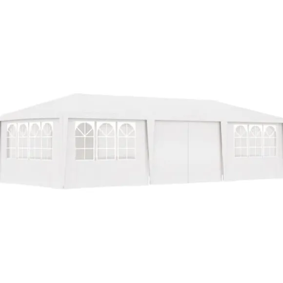 The Living Store festtelt med sidevægge 4x9 m 90 g/m² hvid - Festtelte & havepavilloner