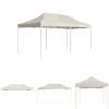 The Living Store foldbart festtelt aluminium 6 x 3 m cremefarvet - Festtelte & havepavilloner