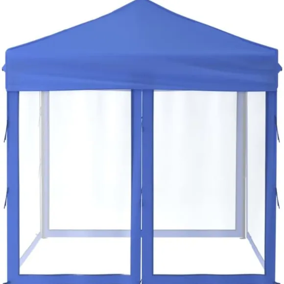 The Living Store foldbart festtelt med sidevægge 2x2 m blå - Festtelte & havepavilloner