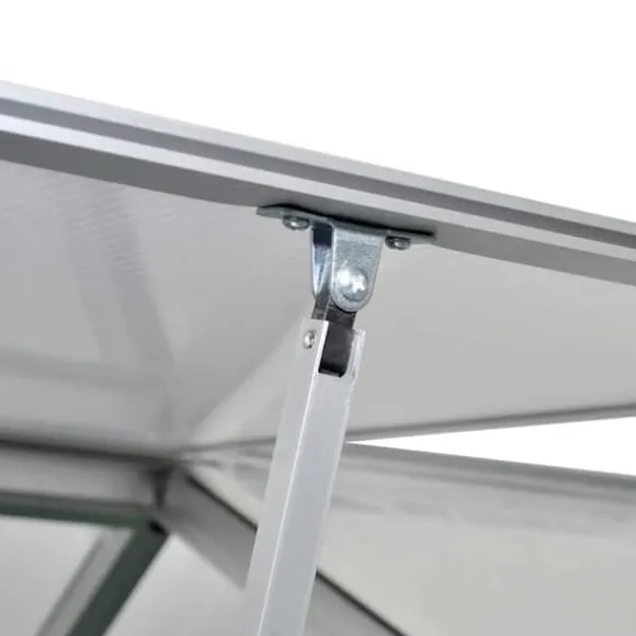 The Living Store forstærket drivhus med bundramme 4,6 m² aluminium - Drivhuse