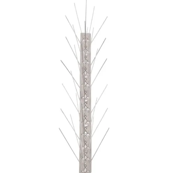 The Living Store fuglepigge i 5 rækker sæt med 40 stk. 20 m rustfrit stål - Afskrækningsprodukter