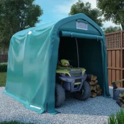 The Living Store garagetelt 1,6x2,4 m PVC grøn - Festtelte & havepavilloner
