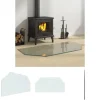 The Living Store glasplade til pejs 100x50 cm sekskantet - Glas