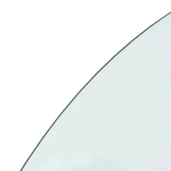 The Living Store glasplade til pejs 1200x500 mm halvrund - Glas