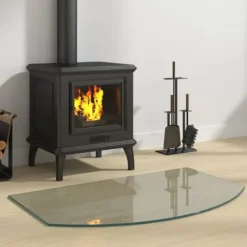 The Living Store glasplade til pejs 80x50 cm - Glas