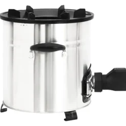 The Living Store grydekomfur m. USB-ventilator 35,5x26x28 cm rustfrit stål sølv - Ildsteder