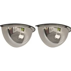 The Living Store halve kuppelspejle 2 stk. Ø30 cm akryl - Vej- og trafikskilte