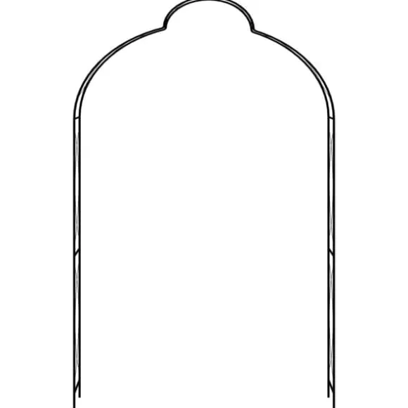 The Living Store havebue 150x34x240 cm jern sort - Havebuer, espalierer & pergolaer