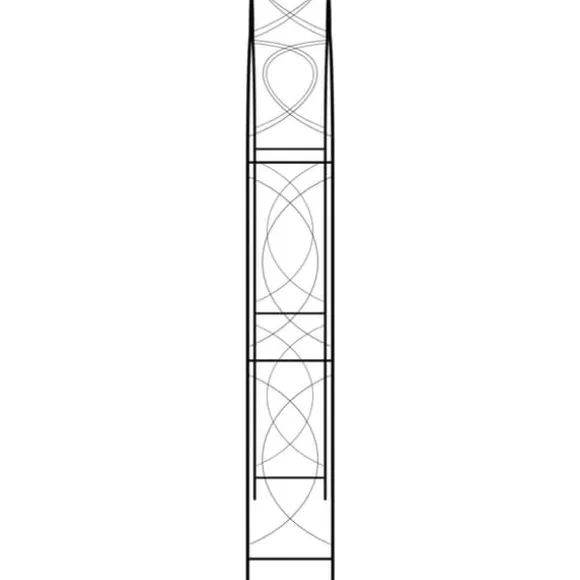 The Living Store havebue 150x34x240 cm jern sort - Havebuer, espalierer & pergolaer