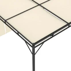 The Living Store havepavillon med gardin 3x3x2,25m cremefarvet - Festtelte & havepavilloner
