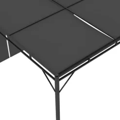 The Living Store havepavillon med gardin 4x3x2,25 m antracitgrå - Festtelte & havepavilloner