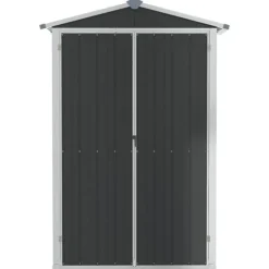 The Living Store haveskur 116x45x175 cm galvaniseret stål antracitgrå - Skure & Redskabsskure