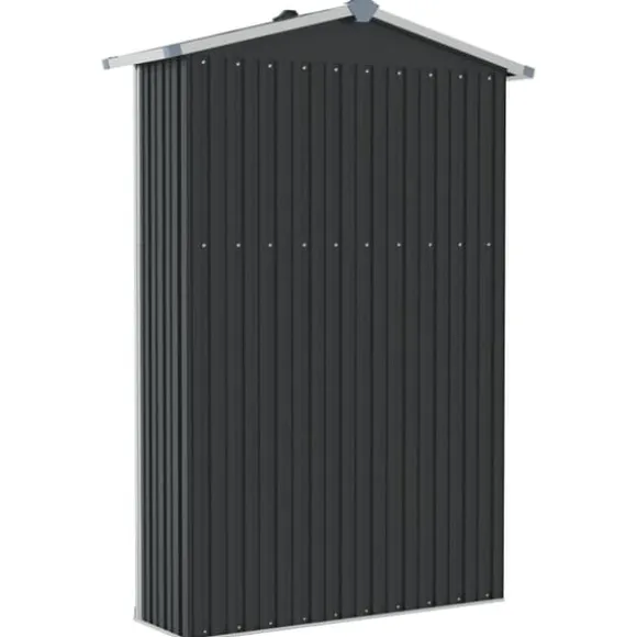 The Living Store haveskur 116x45x175 cm galvaniseret stål antracitgrå - Skure & Redskabsskure