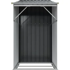 The Living Store haveskur 277x93x179 cm galvaniseret stål antracitgrå - Skure & Redskabsskure