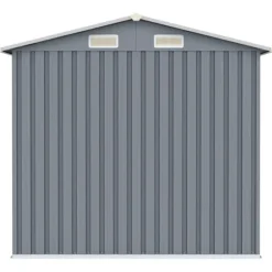 The Living Store haveskur 205x129x183 cm galvaniseret stål grå - Skure & Redskabsskure