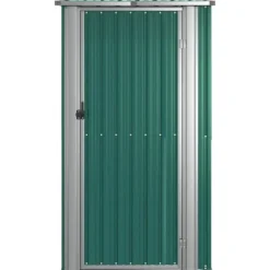 The Living Store haveskur 118,5x97x209,5 galvaniseret stål grøn - Skure & Redskabsskure