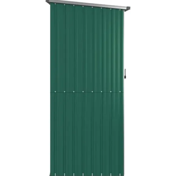 The Living Store haveskur 118,5x97x209,5 galvaniseret stål grøn - Skure & Redskabsskure