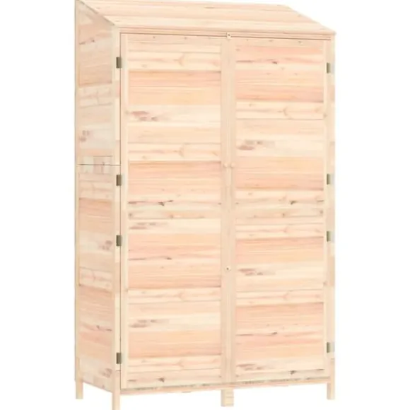 The Living Store haveskur 102x52x174,5 cm massivt grantræ - Skure & Redskabsskure