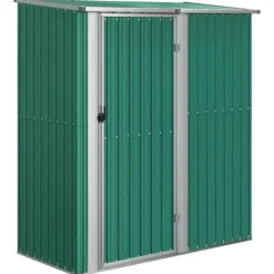The Living Store haveskur 180,5x97x209,5 galvaniseret stål grøn - Skure & Redskabsskure