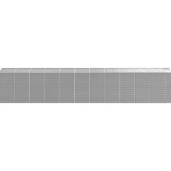 The Living Store haveskur 191x980x198 cm galvaniseret stål lysegrå - Skure & Redskabsskure