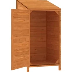 The Living Store haveskur 55x52x112 cm massivt grantræ brun - Skure & Redskabsskure