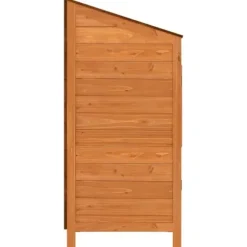 The Living Store haveskur 55x52x112 cm massivt grantræ brun - Skure & Redskabsskure
