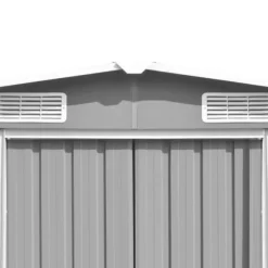 The Living Store haveskur 257x990x181 cm galvaniseret stål grå - Skure & Redskabsskure
