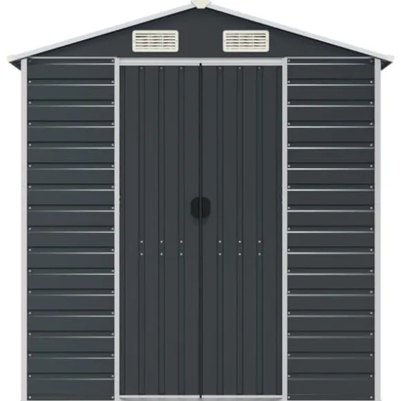 The Living Store haveskur 191x300x198 cm galvaniseret stål antracitgrå - Skure & Redskabsskure