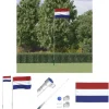 The Living Store Holland flag og flagstang 5,55 m aluminium - Flag & vimpler